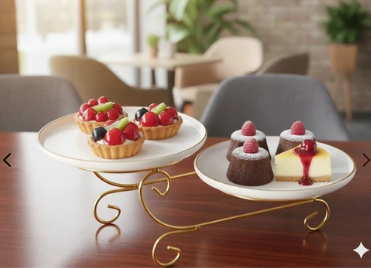 Cupcake Stand Round Cake Display Stand for Afternoon Tea