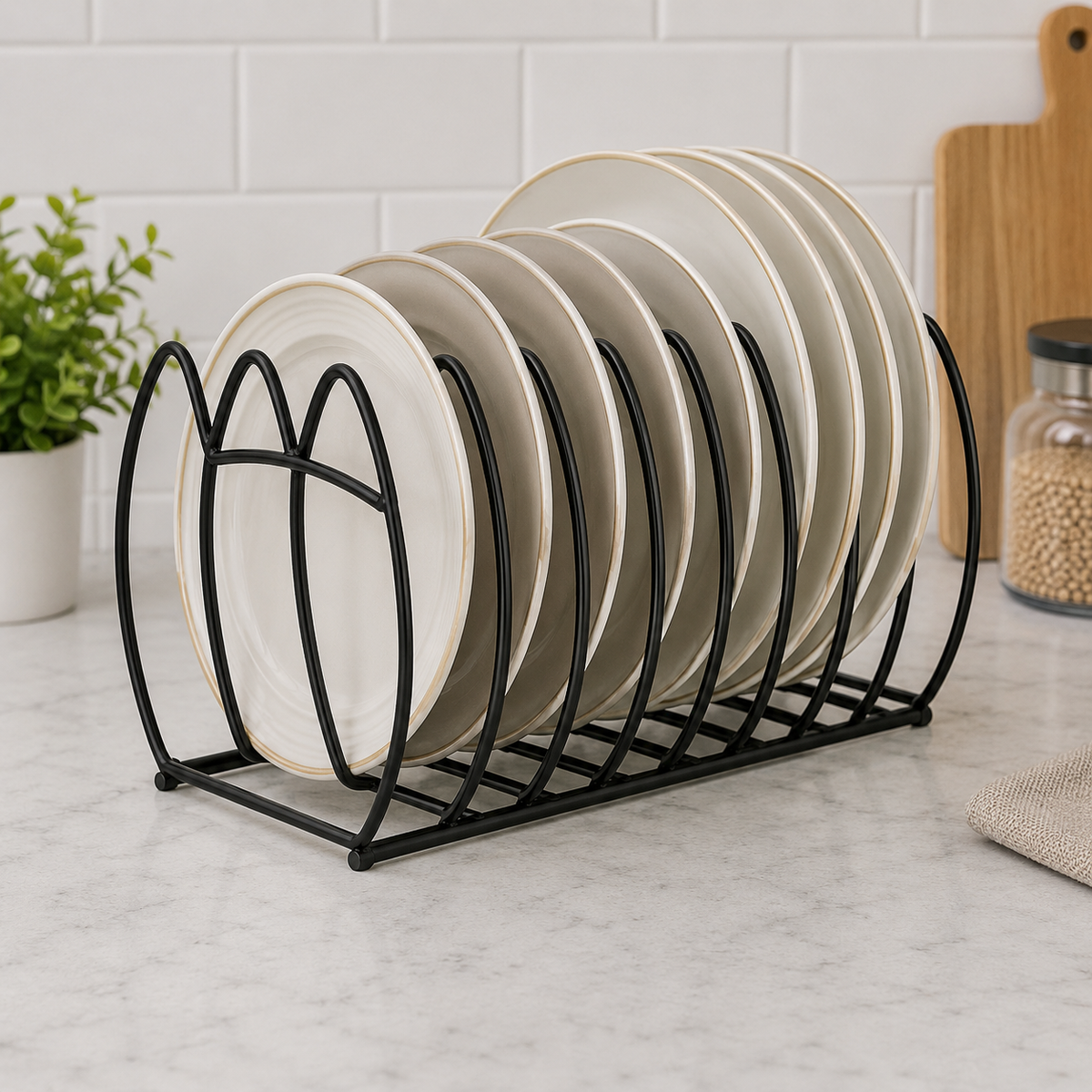 Premium Metal Plate Organizer Rack