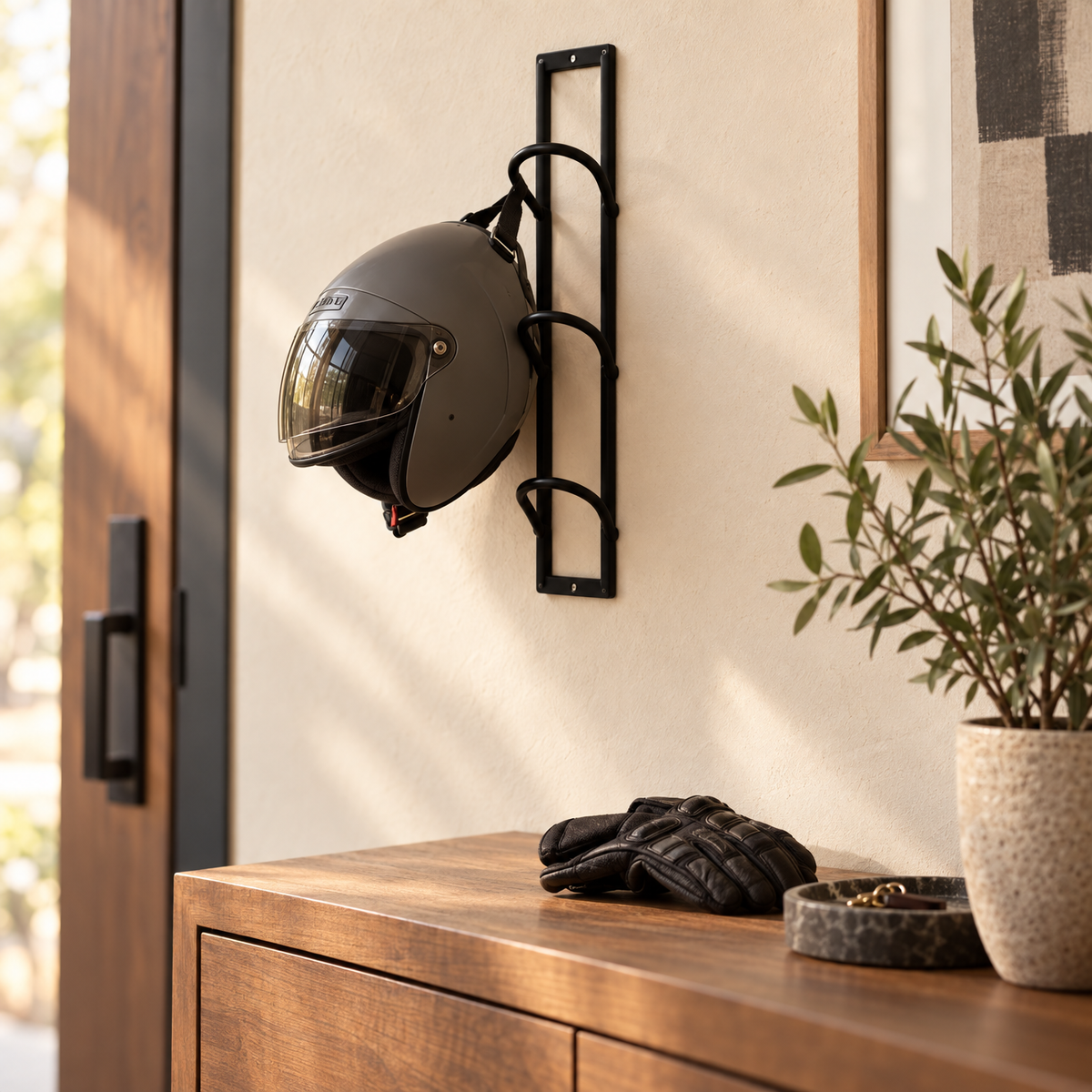 3-Tier Premium Helmet Wall Rack