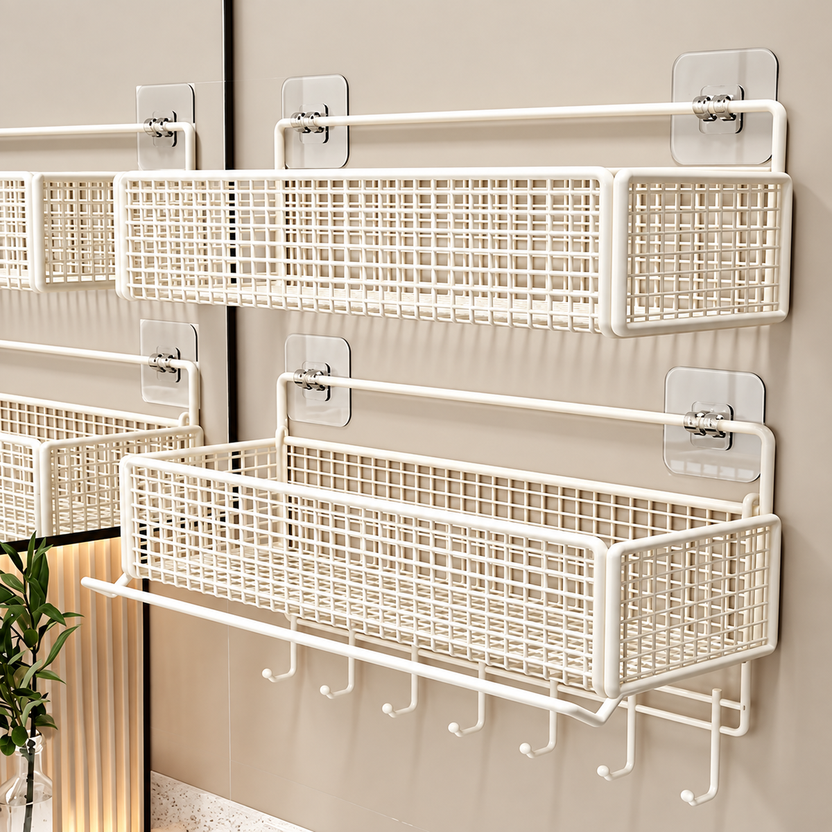 Premium Wall Mounted Bathroom Organizer