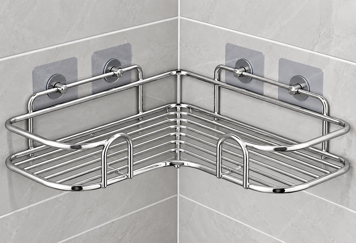 2-Tier Wall Spice Rack + Free Corner Rack | Dekorzo