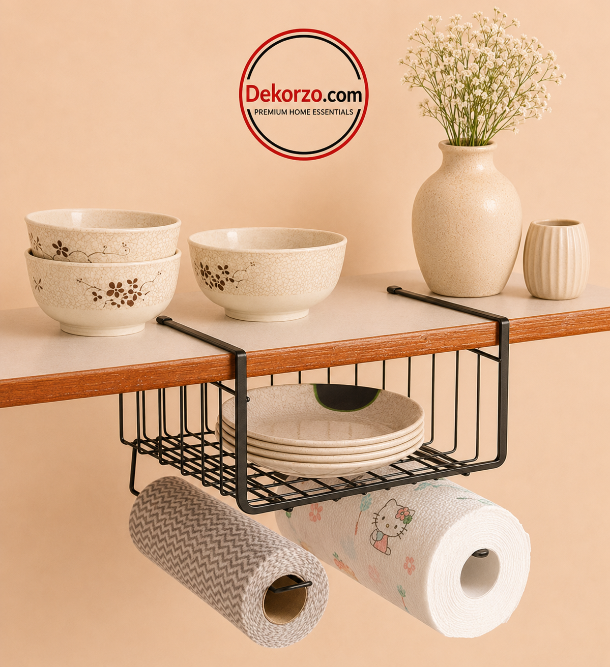 Multipurpose Under Shelf Hanging Basket