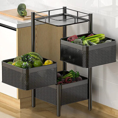 Multipurpose Counter Top Vegetable Metal Trolley By DEKORZO