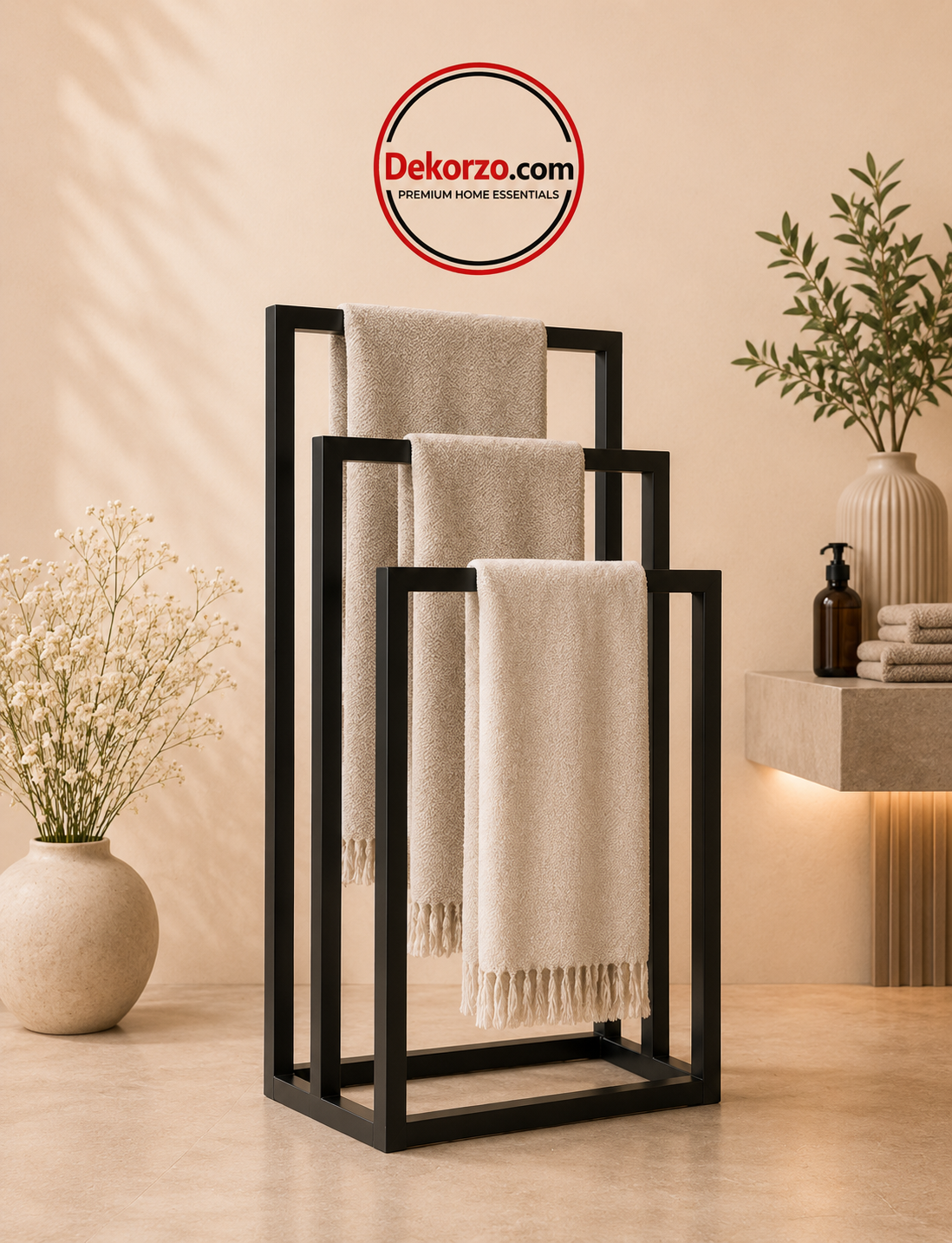 Modern Freestanding Towel Rack Stand