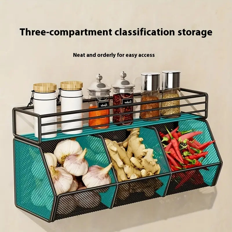 Multipurpose Vegetable and Fruit Storage Rack, for Kitchen