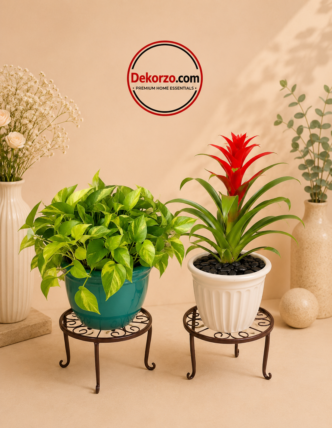 2 Tier Style Metal Plant Stand