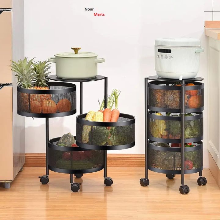 Premium Square Metal Trolley By Dekorzo