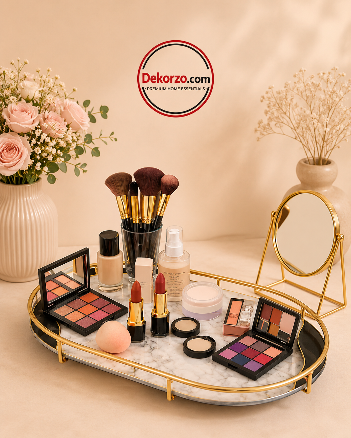 Serving & Makeup Organizer Tray