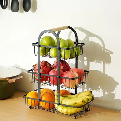 Fruits, and Vegetables, Kitchen Organizer Basket Durable Kitchenware