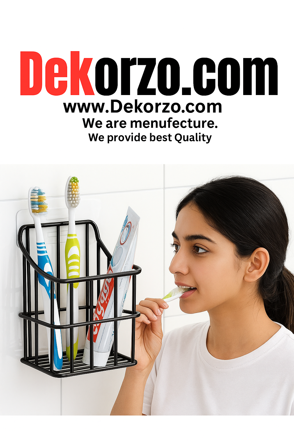 Stainless Steel Toothbrush Holder