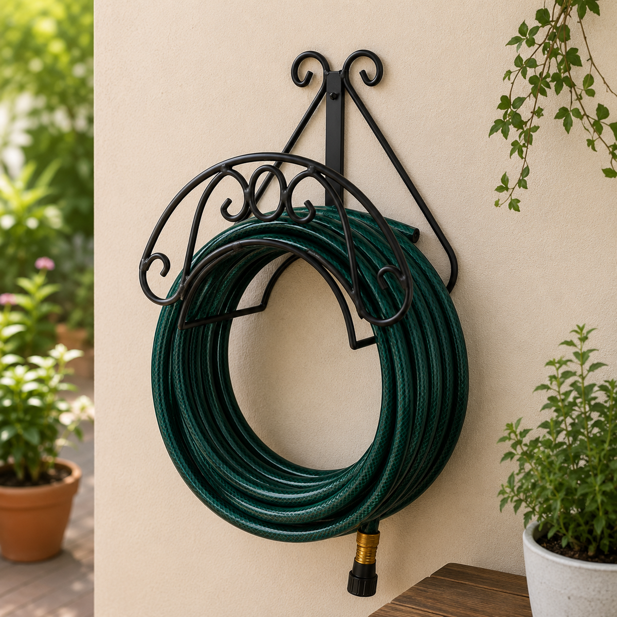 Wall Mount Hose Storage Rack