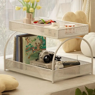 2-Tier Multi-Purpose Metal Storage & Display Rack