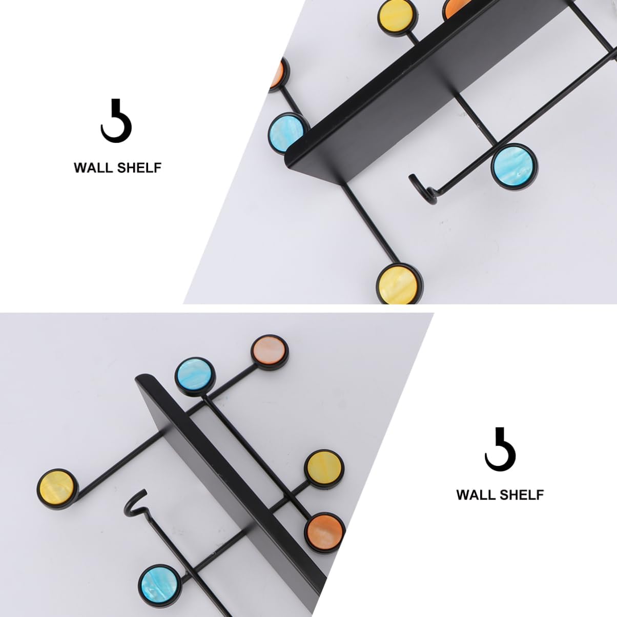 Hook Rack Home Metal Storage Hard Wall Hanging
