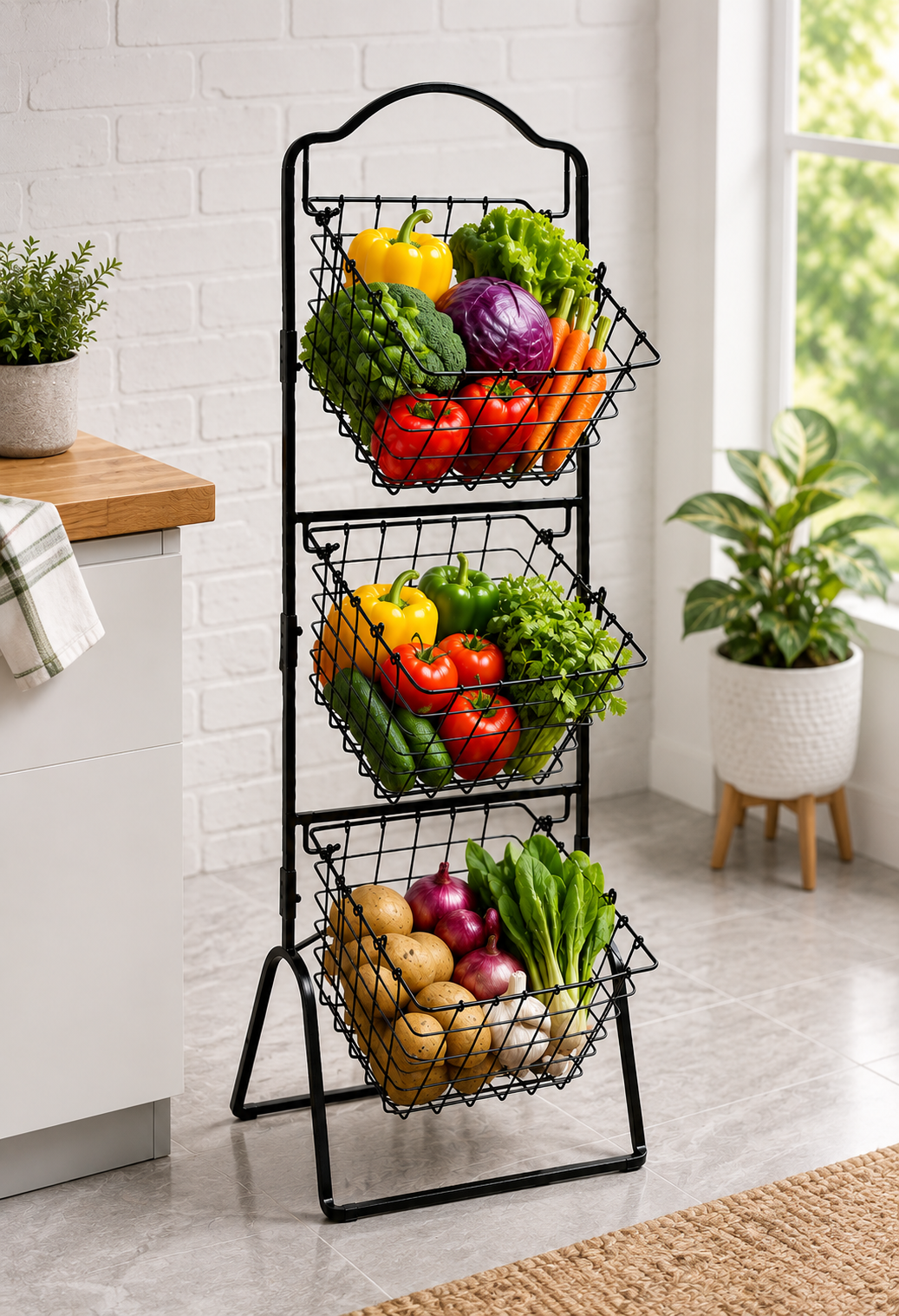 Fruit & Vegetable Rack – Kitchen Storage Organizer