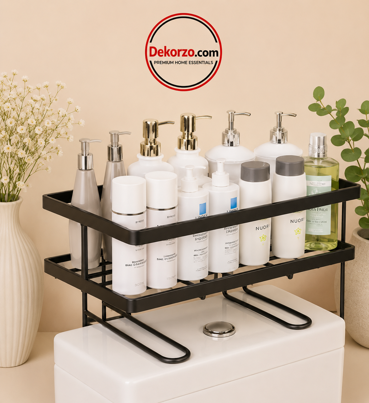 Multiple Compartments for Toiletries rack