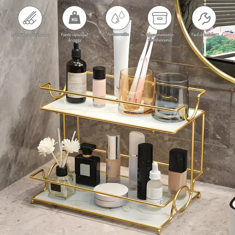 Storage Shelf Countertop Cosmetic Organizer
