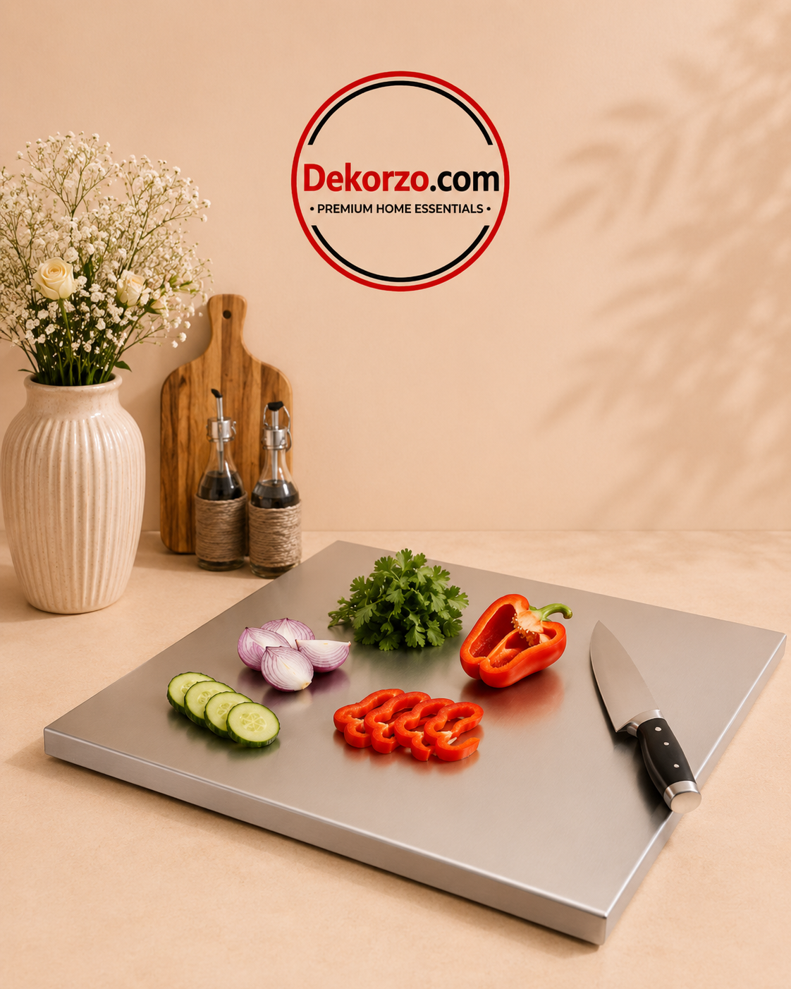 Premium Stainless Steel Washable Chopping Board
