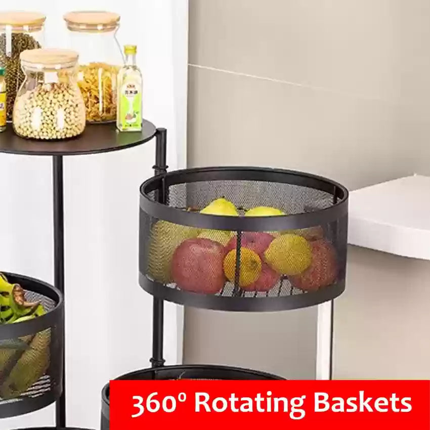 Vegetable trolly Organizer Storage Under Shelf