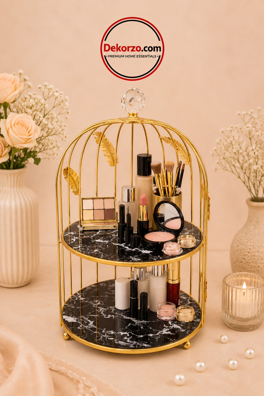 Royal Cage Luxury Makeup & Perfume Organizer