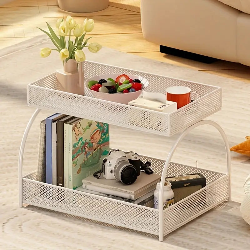 2-Tier Multi-Purpose Metal Storage & Display Rack