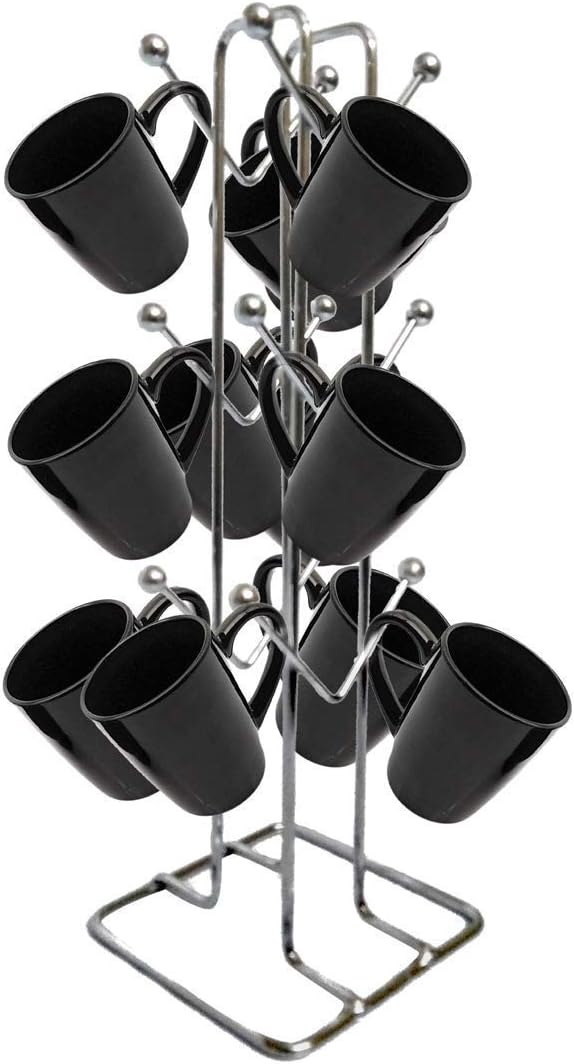 Stainless Steel Kitchens V Shape 12 Cup Stand