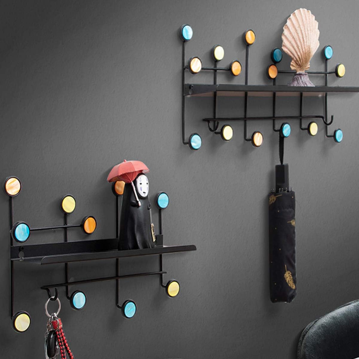Hook Rack Home Metal Storage Hard Wall Hanging