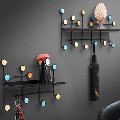 Hook Rack Home Metal Storage Hard Wall Hanging