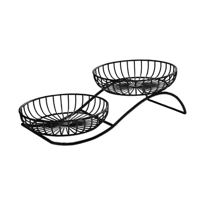 Round Metal Fruit Basket for Kitchen and table