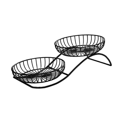 Round Metal Fruit Basket for Kitchen and table