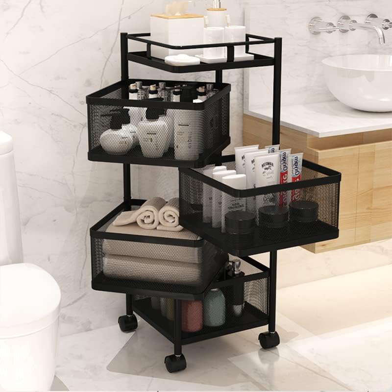 Premium Square Metal Trolley By Dekorzo