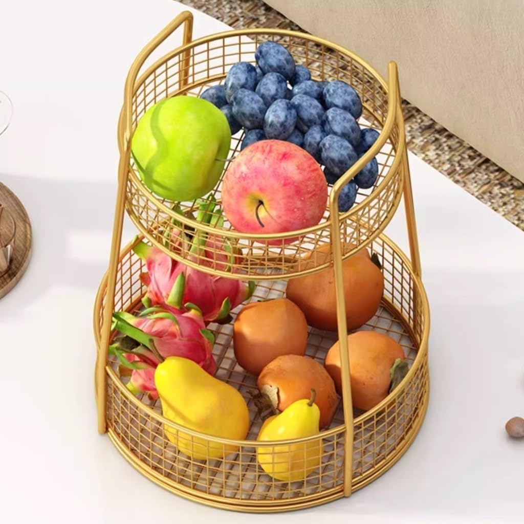 Multifunctional Round Fruit Bowl, Kitchen  Organizer