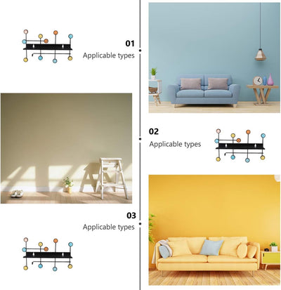 Hook Rack Home Metal Storage Hard Wall Hanging