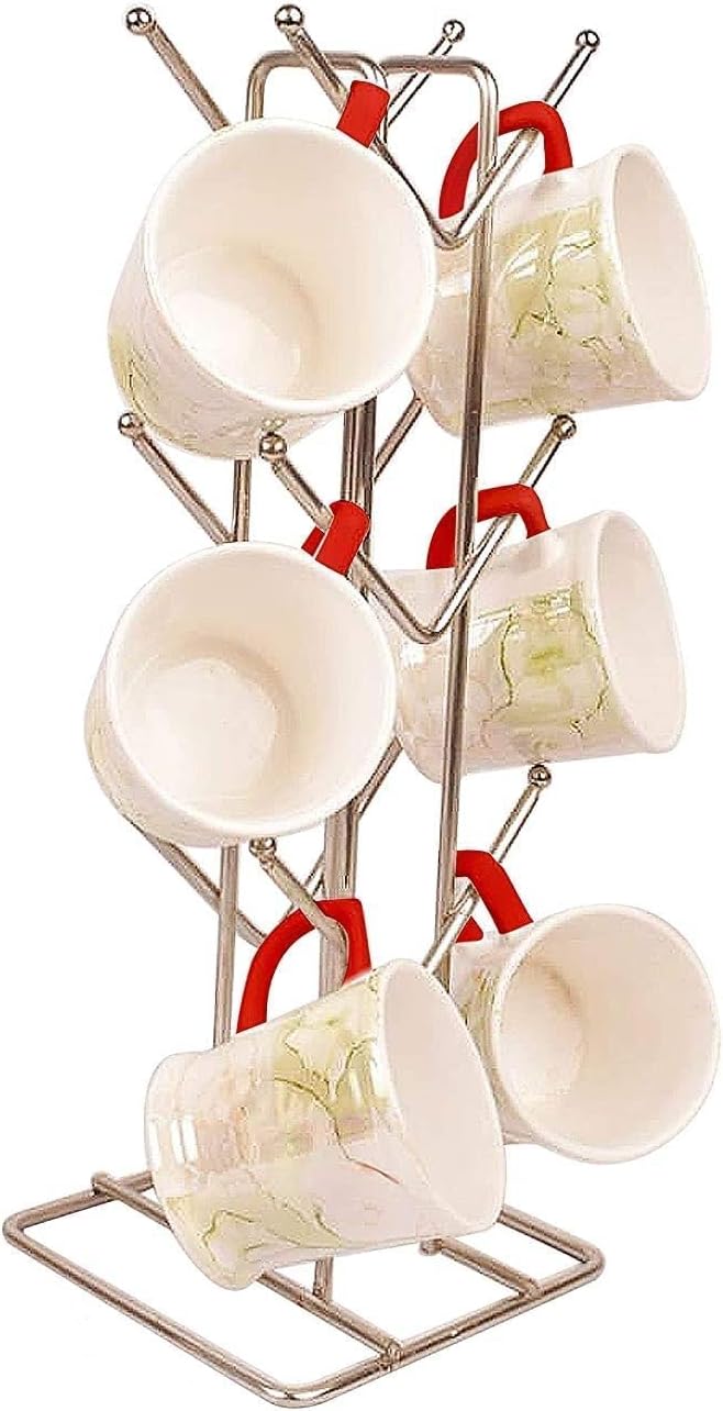 Stainless Steel Kitchens V Shape 12 Cup Stand