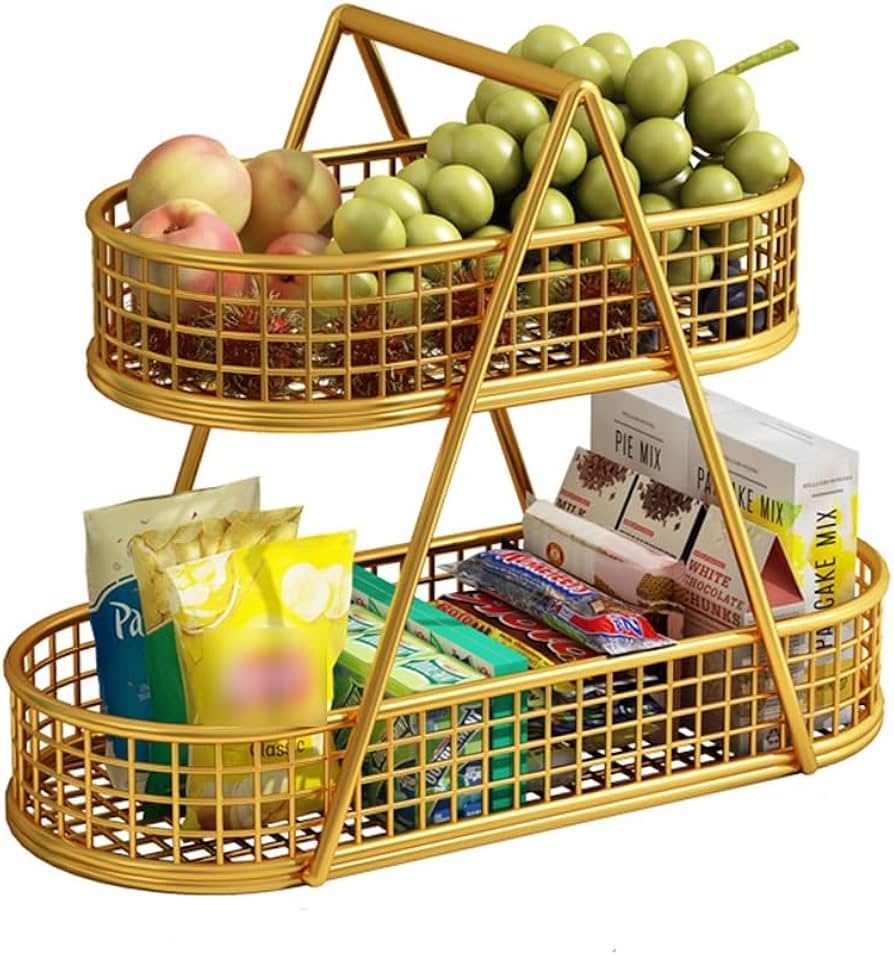 2 Tier Countertop Fruit Basket, Kitchen Organizer