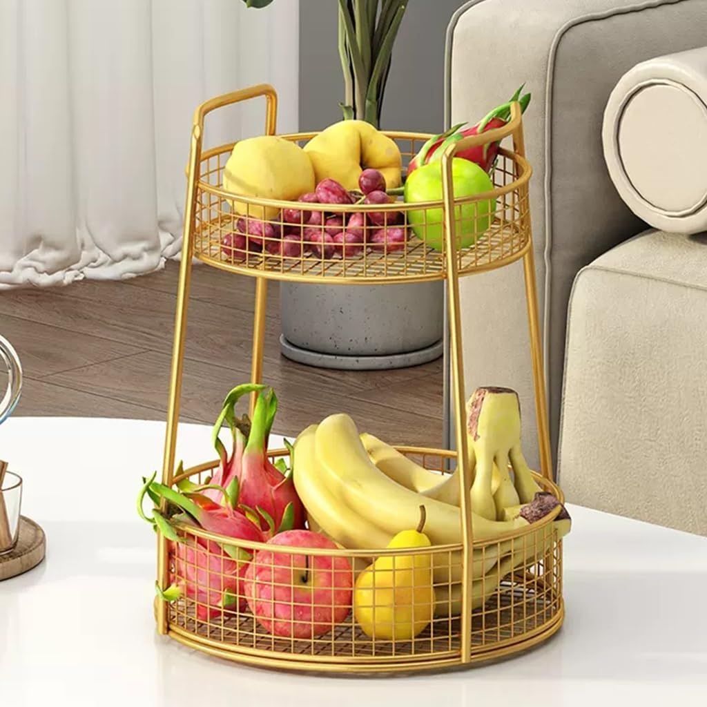 Multifunctional Round Fruit Bowl, Kitchen  Organizer