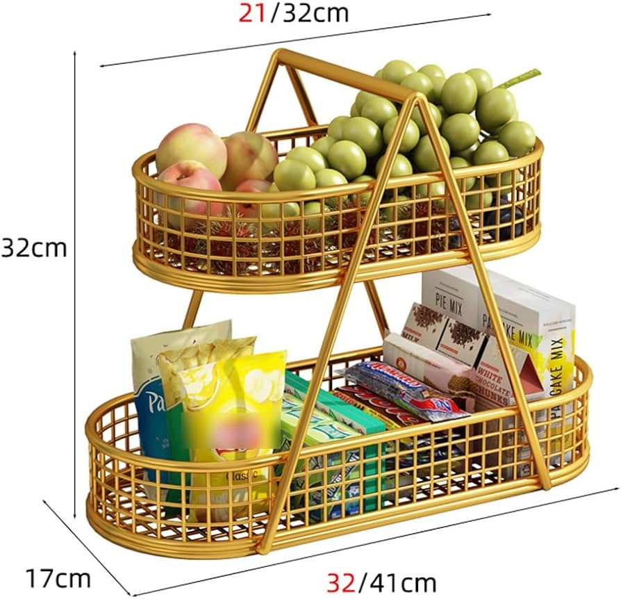 2 Tier Countertop Fruit Basket, Kitchen Organizer