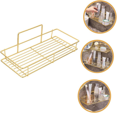Bathroom Shelf, Bathroom Wall-mounted Square Storage Rack, Toilet Cosmetic Rack