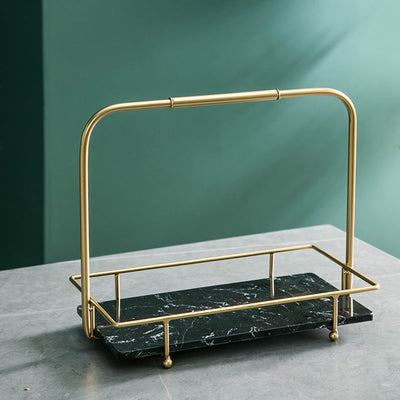Rectangular Dessert Tray with Metal
