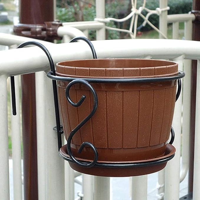 Metal Plant Frame Round European Flower Shelf Balcony Rack Display