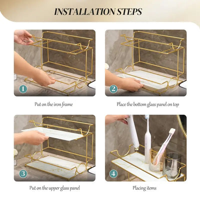 Storage Shelf Countertop Cosmetic Organizer