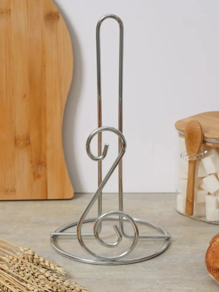Elegant Spiral Metal Tissue Roll Holder