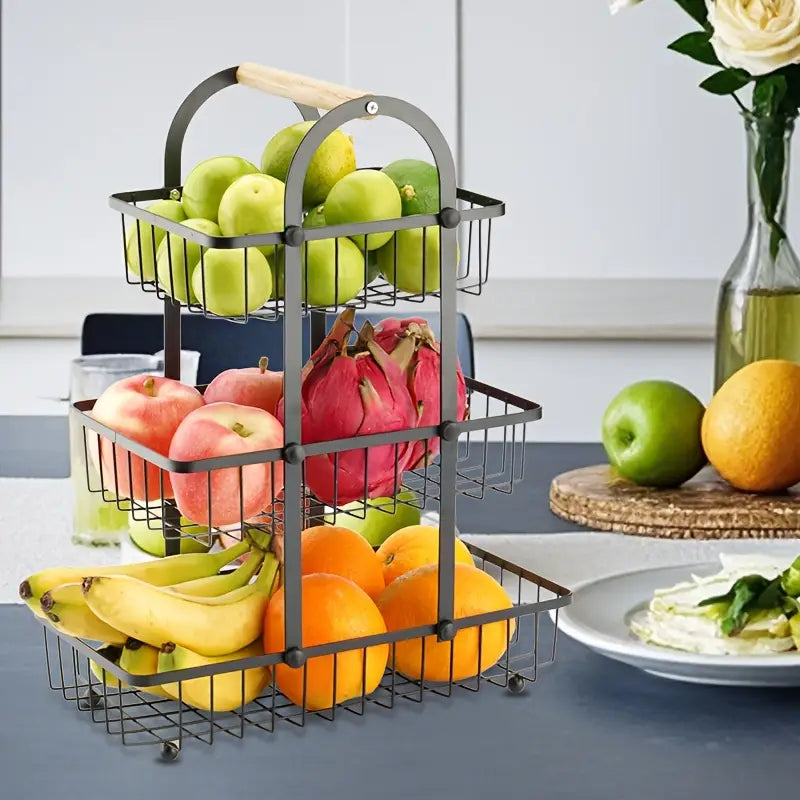 Fruits, and Vegetables, Kitchen Organizer Basket Durable Kitchenware