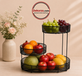 Multi-Tier Metal Fruit Basket - Large, Luxury Design