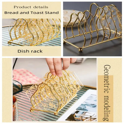 Geometric Multifunctional Shelf Kitchen Dining Plate Dish Rack