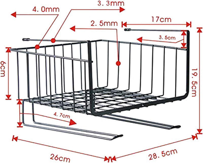 Multipurpose Under Shelf Hanging Basket