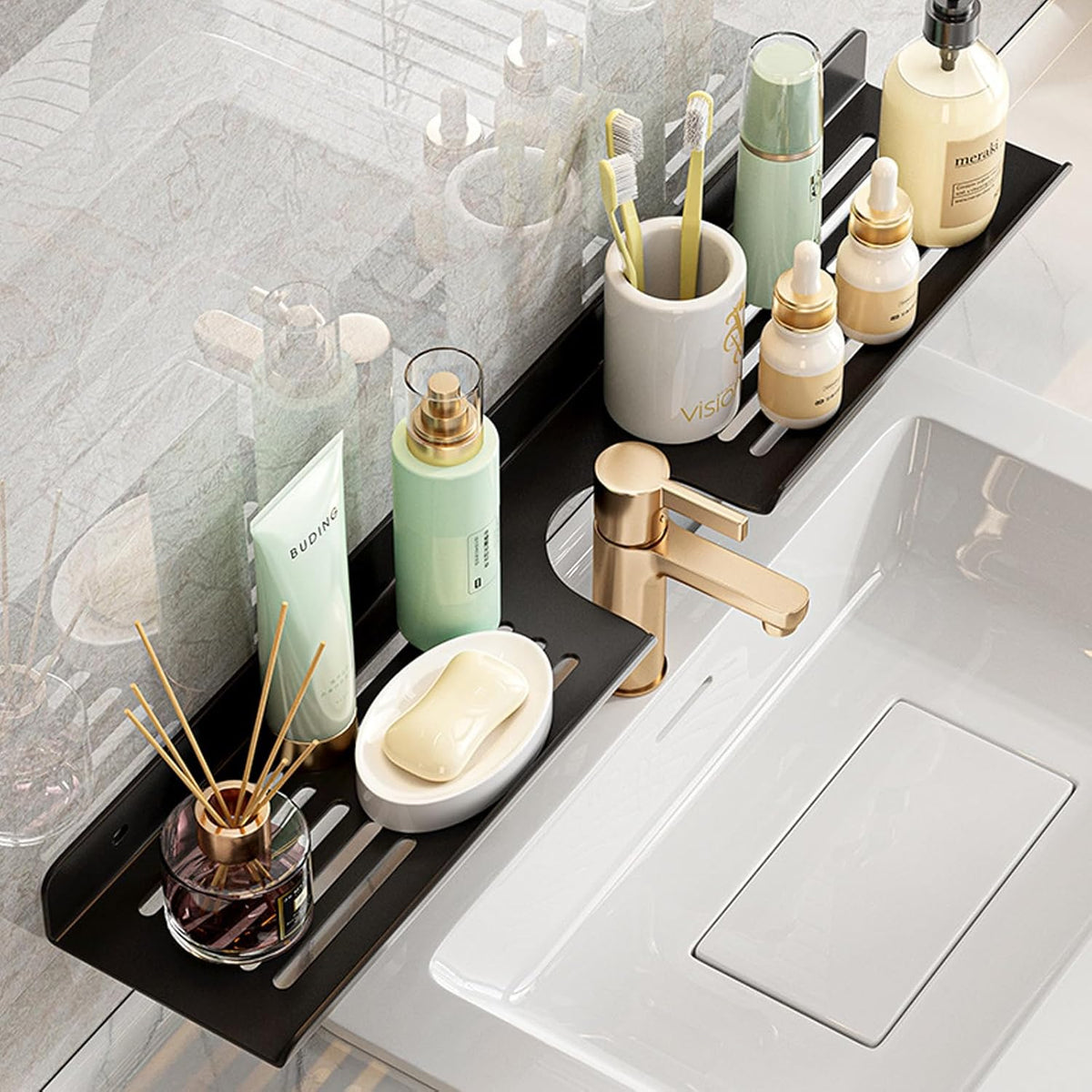Stainless Steel Sink Storage Shelf