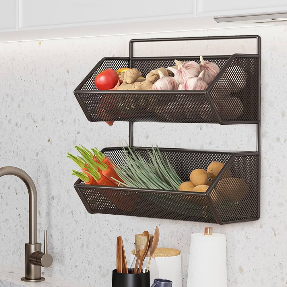 Double Layer Storage Basket