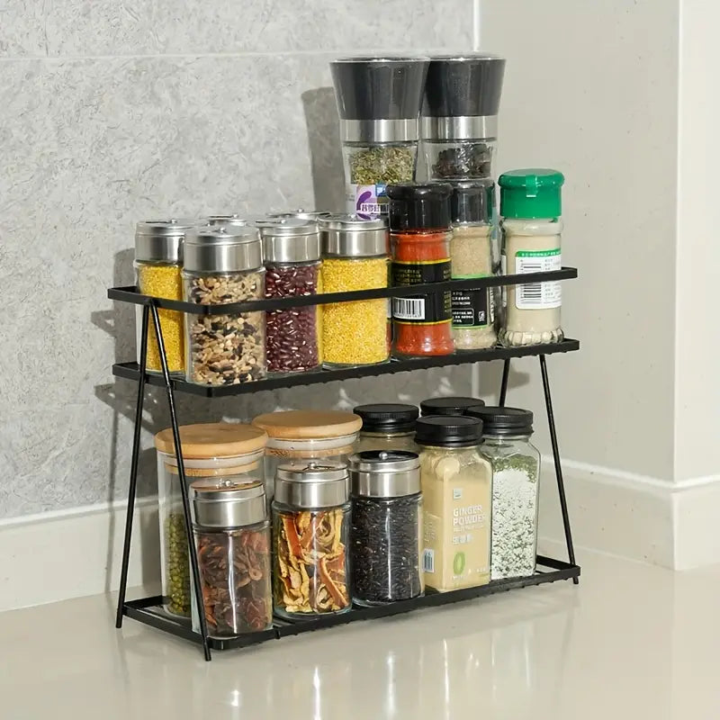 Metal Kitchen Spice Rack Organizer