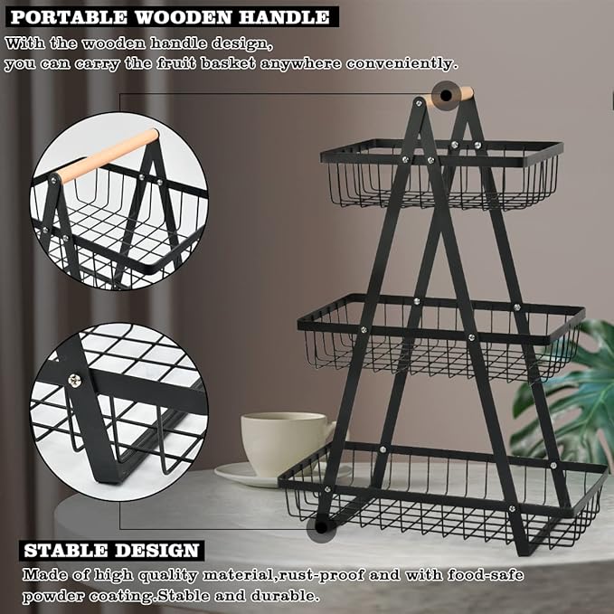 Fruit Basket ,Fruit Bowl Holder Bread Basket Vegetable Rack