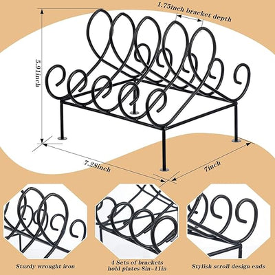 Metal Dish Rack Dinnerware Display Stand